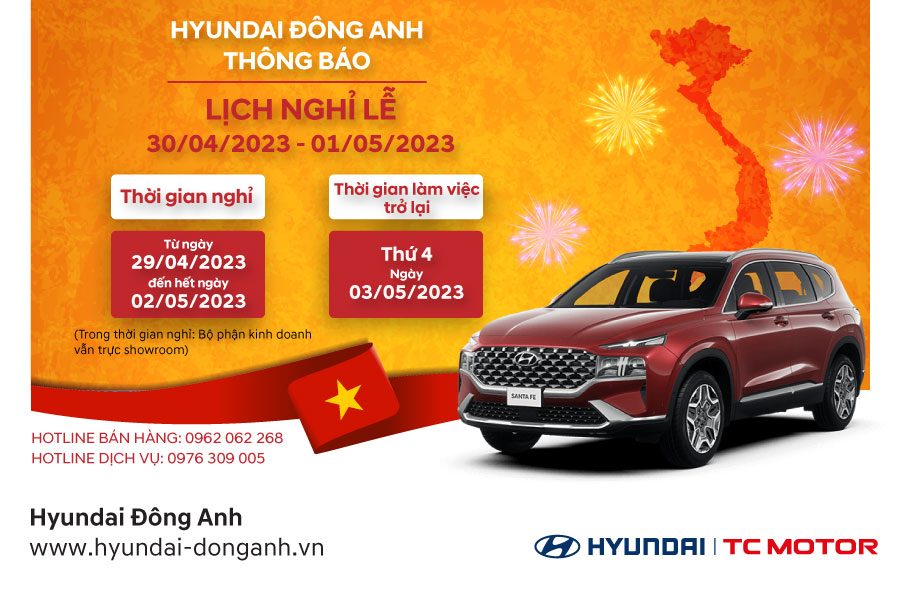 THÔNG BÁO NGHỈ LỄ 30/4-01/5/2023