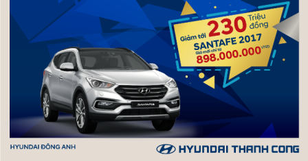 KHUYẾN MẠI SANTAFE 2017