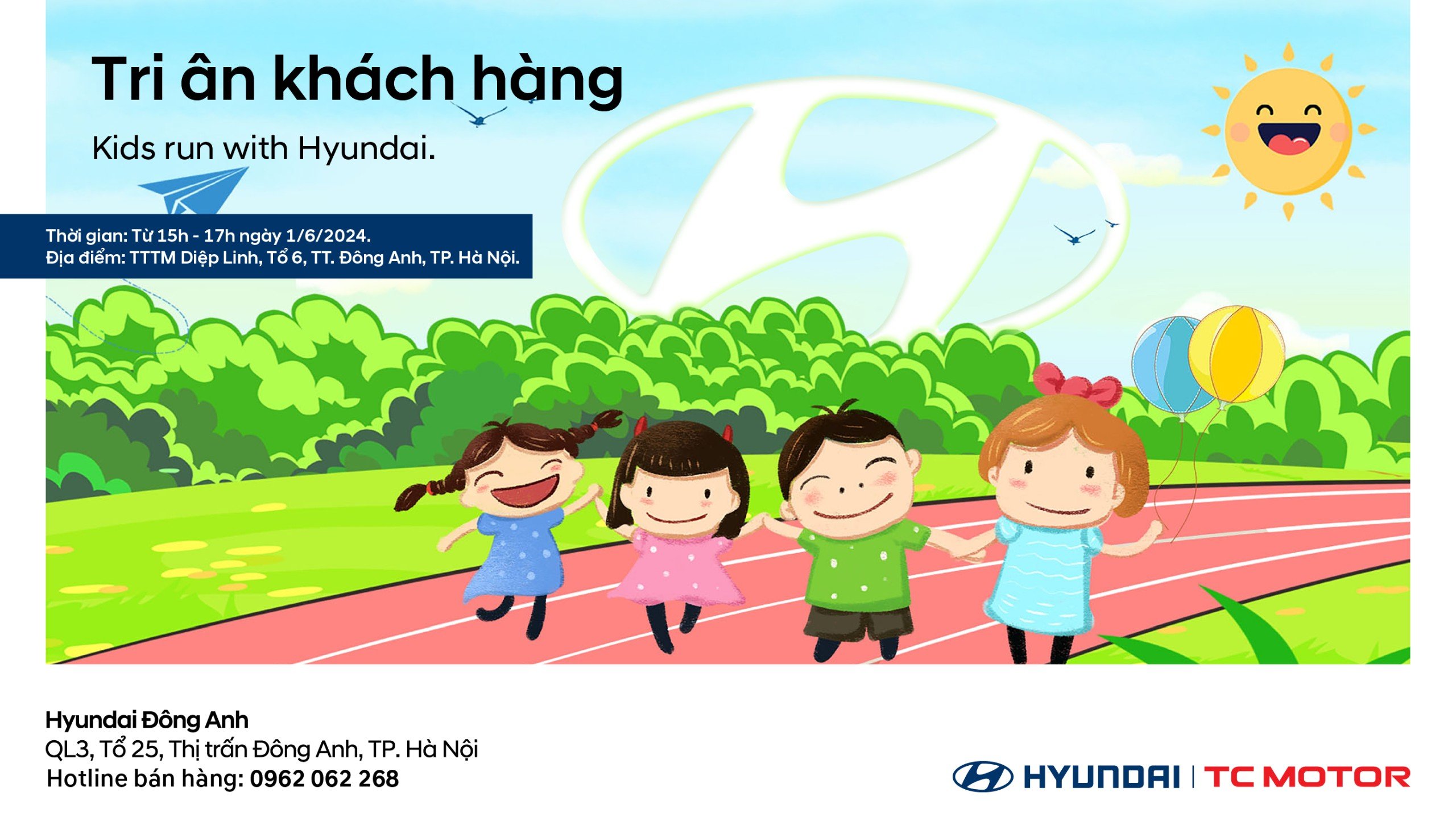 SỰ KIỆN TRI ÂN KHÁCH HÀNG - KIDS RUN WITH HYUNDAI